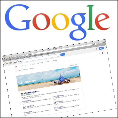 Google Banner in Suchergebnissen