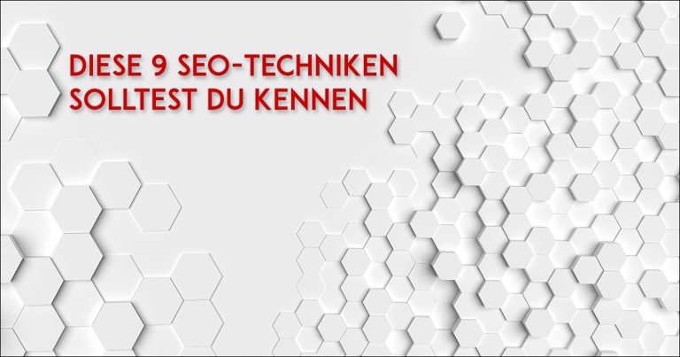 Moderne SEO Techniken