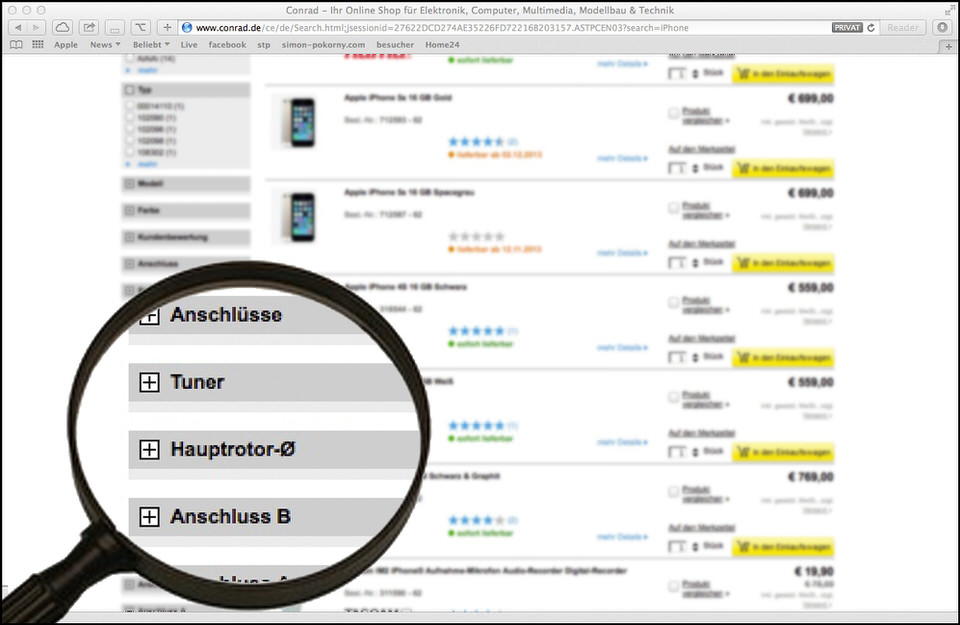 conrad.de suche iphone