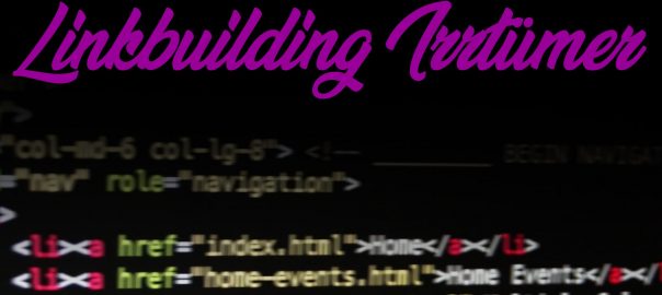 linkbuilding Irrtuemer fehler linkaufbau
