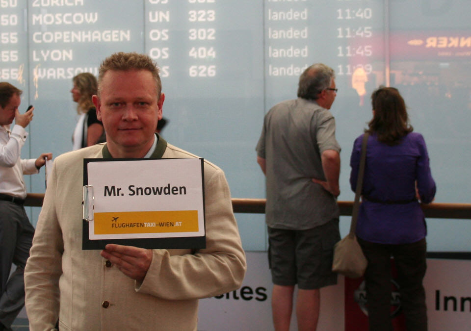 Mr. Snowden Guerilla Marketing Aktion